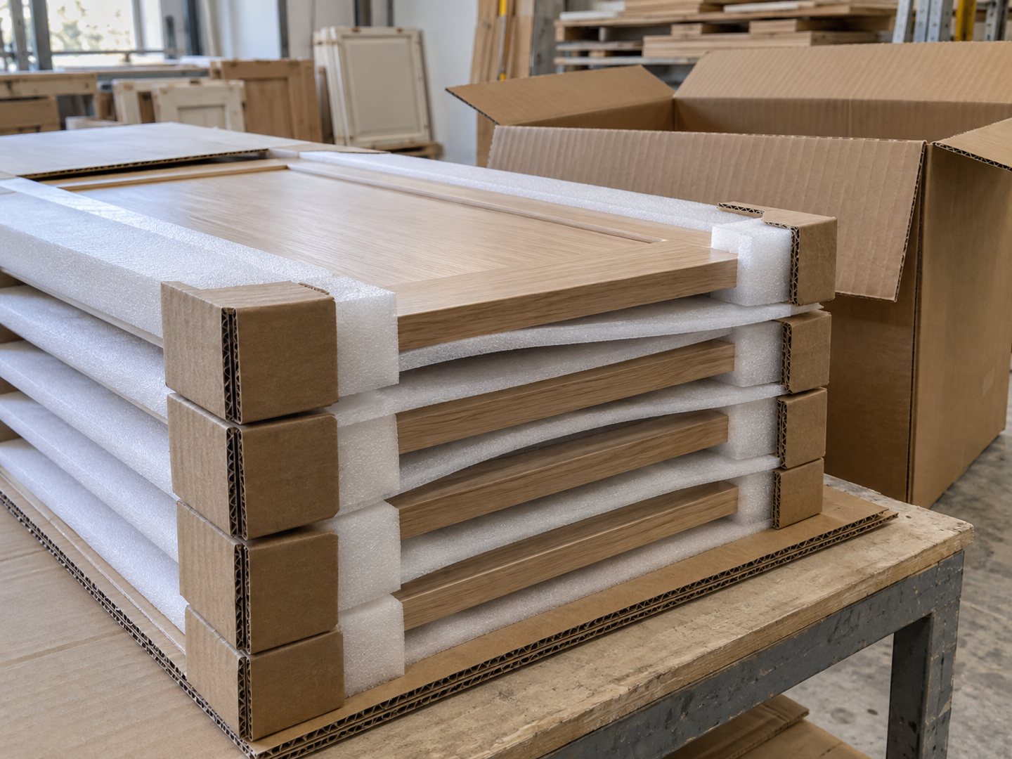 AI illustration of protective cabinet packing
