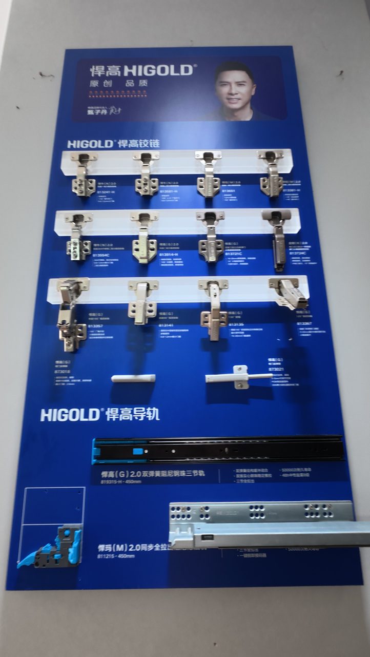 Hinge samples on display