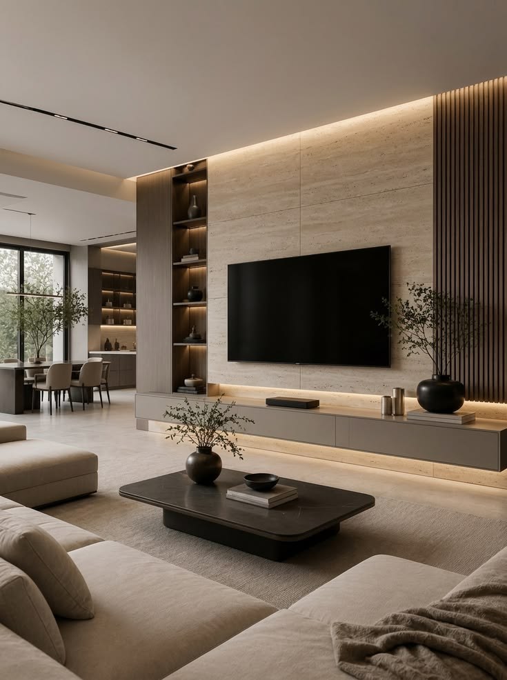 TV wall design reference